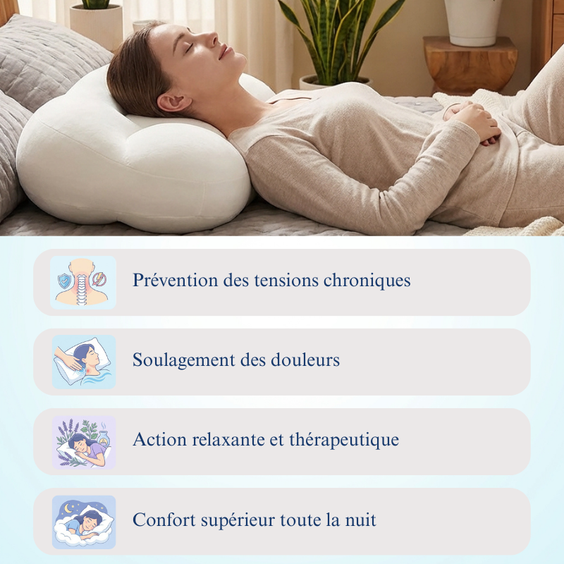 Oreiller de Massage Cervical Ergonomique