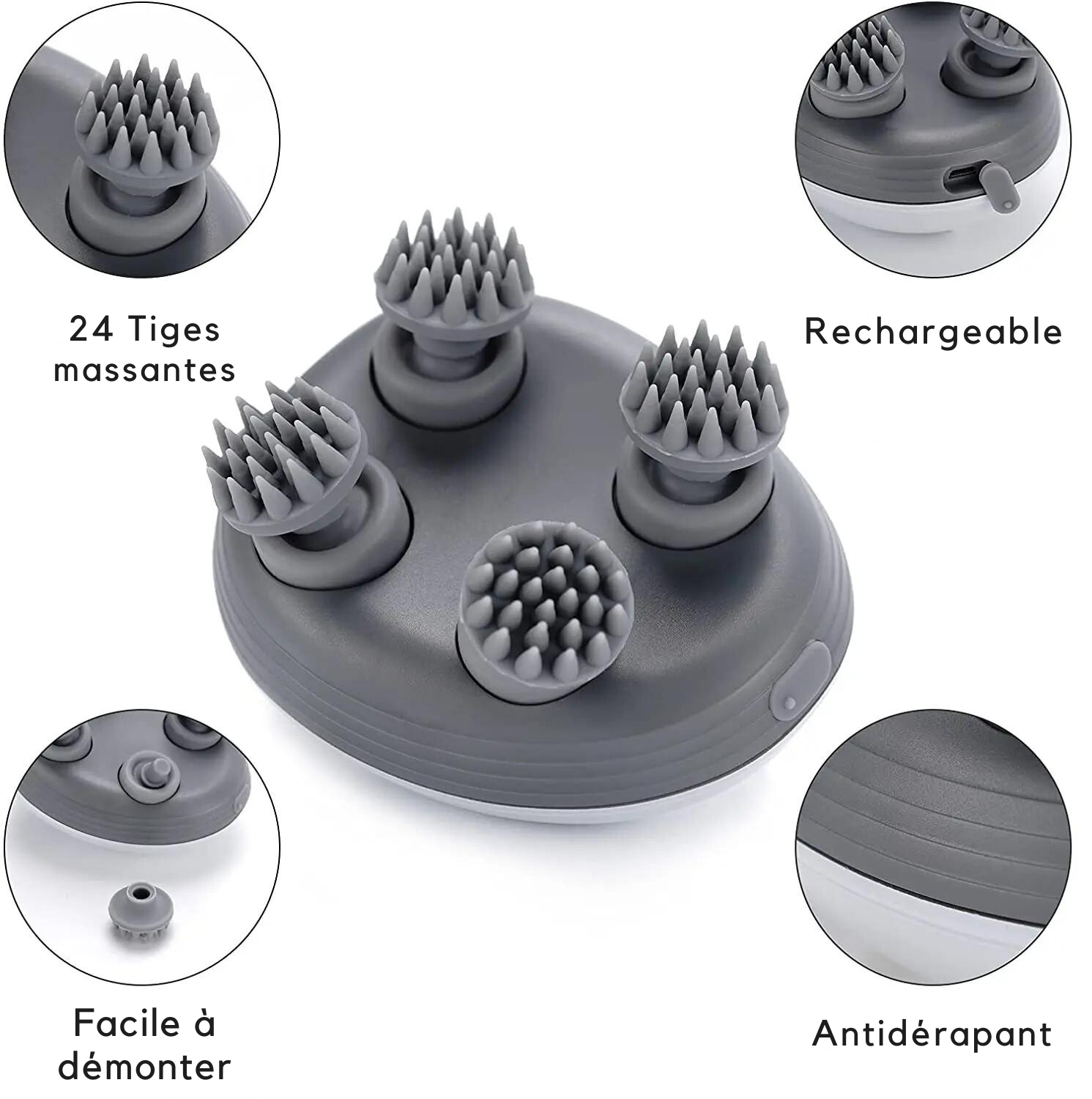 Appareil de Massage Electrique pour la Tête