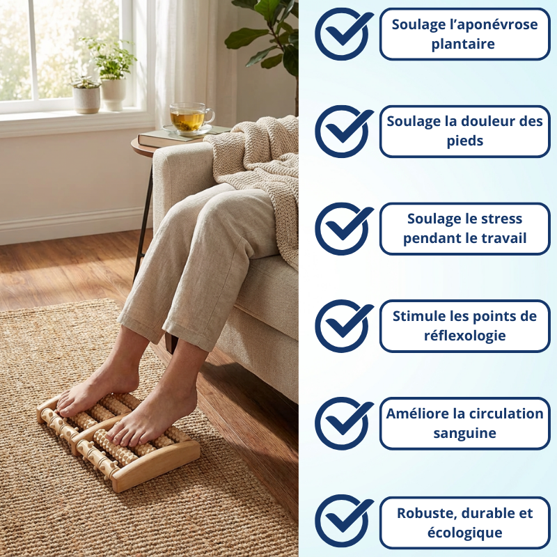 Appareil de Massage en Bois pour Pieds