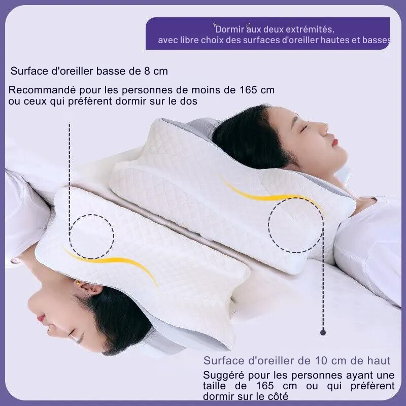 Oreiller Ergonomique à Mémoire de Forme